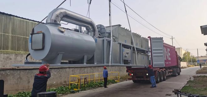 锂电池回收回转窑废气处理-鑫蓝环保(图1)