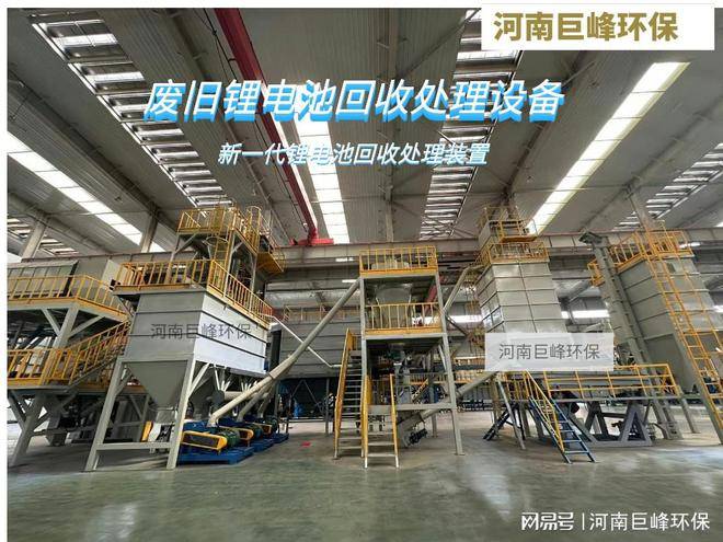 巨峰退役动力电池破碎回收处理设备 及锂电池行业回收前景(图1)