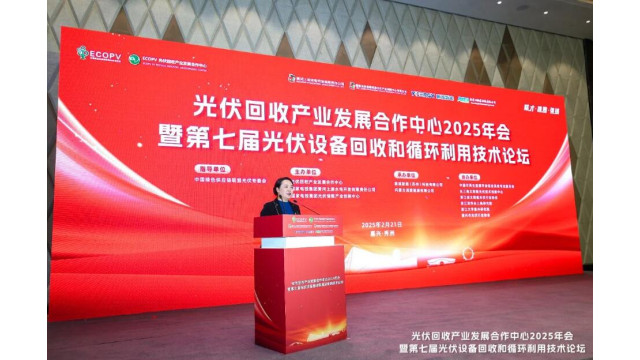 光伏回收产业发展合作中心2025年会暨第七届光伏设备回收和循环利用技术论坛圆满召开！(图7)